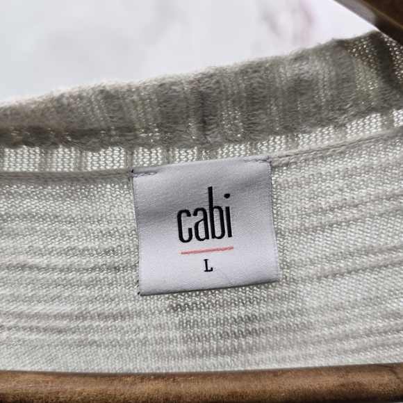 Cabi Cardigan Women Large Gray Sweater Open Front Duster Long Vineyard 5018 - Picture 3 of 12